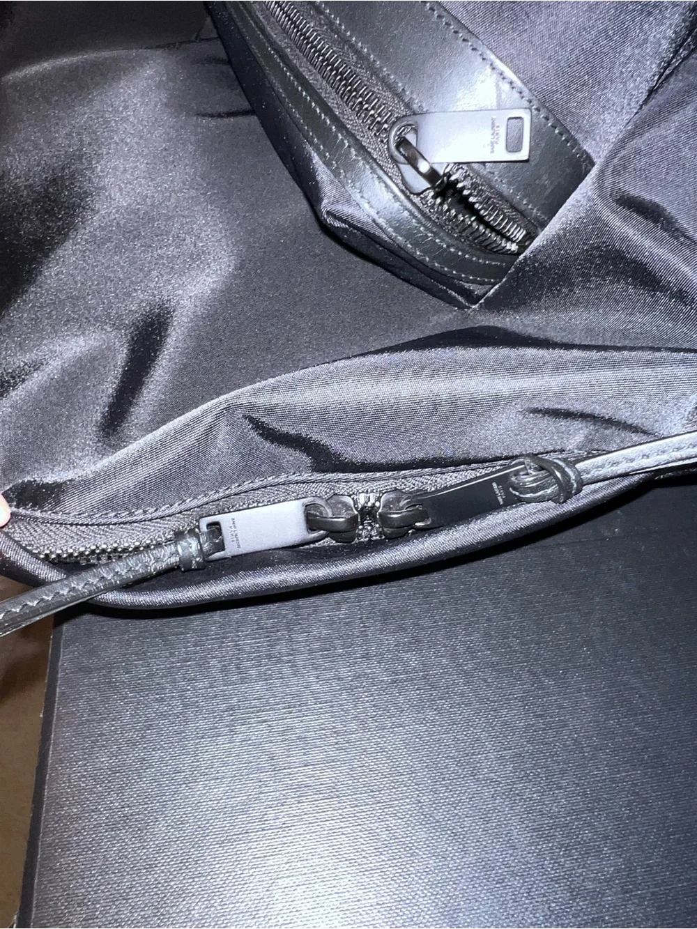Saint Laurent City Black Nylon Backpack